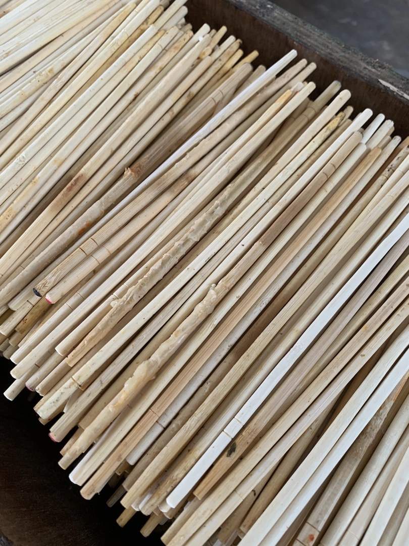 Chopsticks before recycling activity in Bali